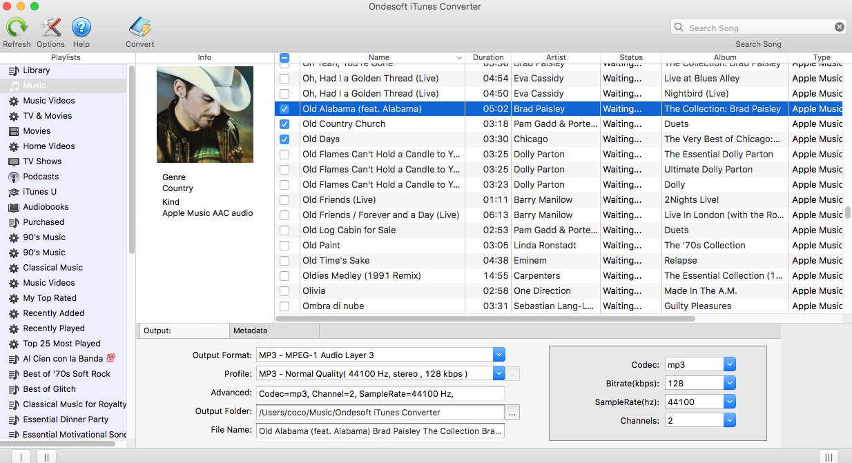 Convertir el archivo de audio de Apple Music AAC a MP3