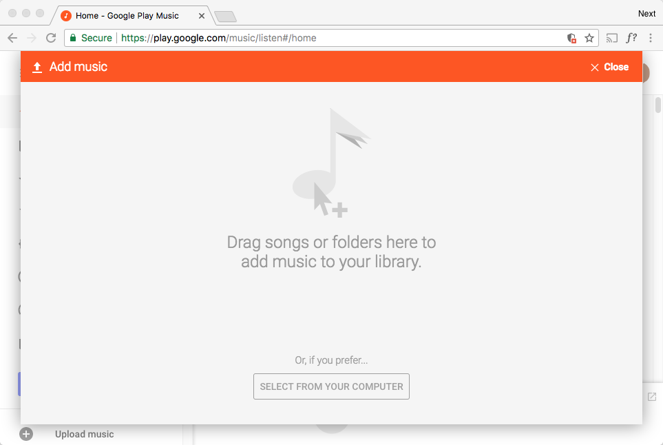 Subir música de Apple a Google Play Music