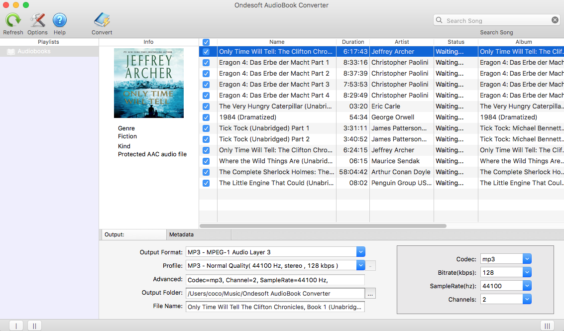 copiar audiolibro a MP3 en Mac