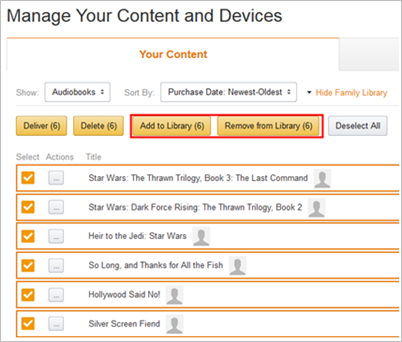 compartir audiolibros de Audible