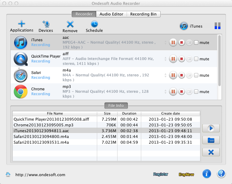 grabar audio desde Firefox en mac