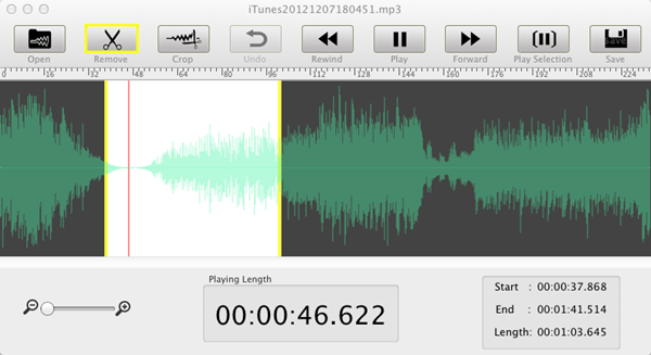 recortar archivos de audio en mac