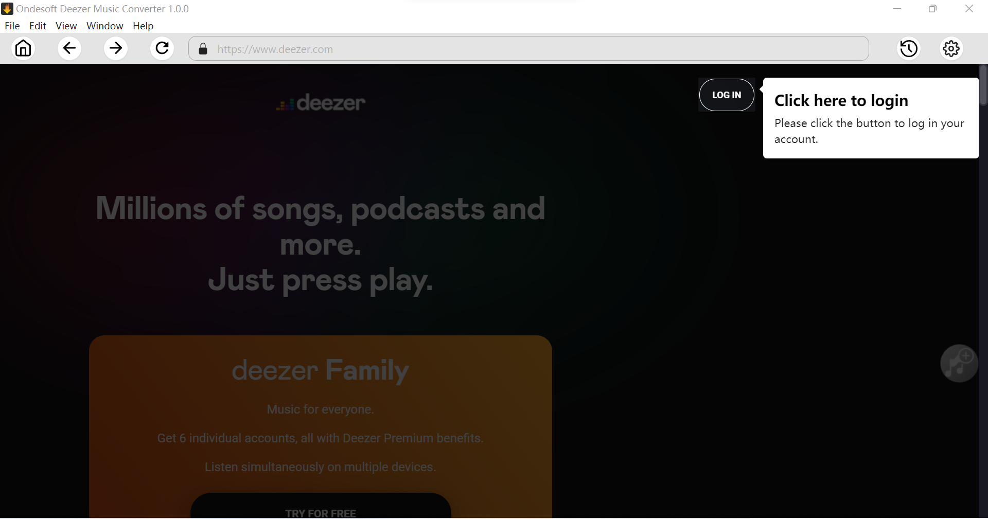 Convertidor de música Deezer