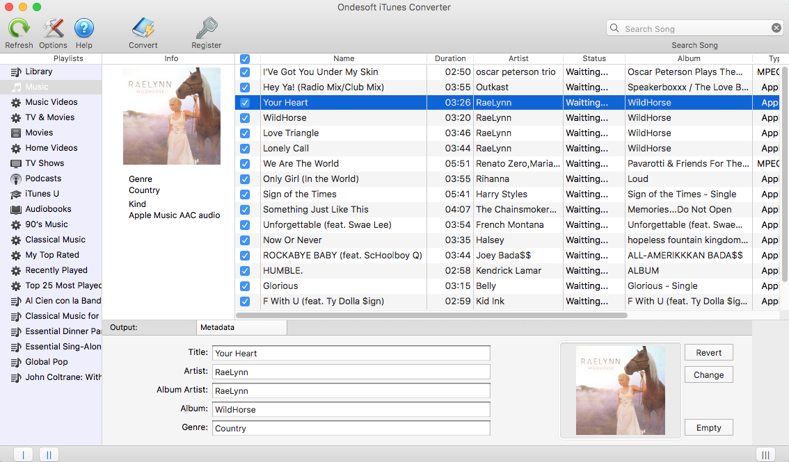 añadir canciones de iTunes