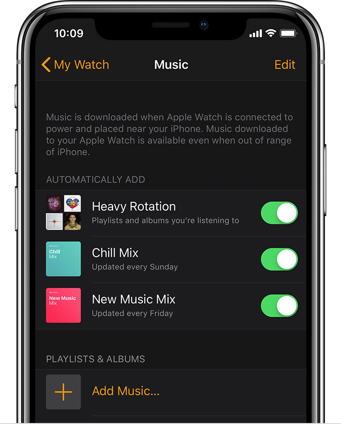 sincronizar la música de Spotify para Apple Watch