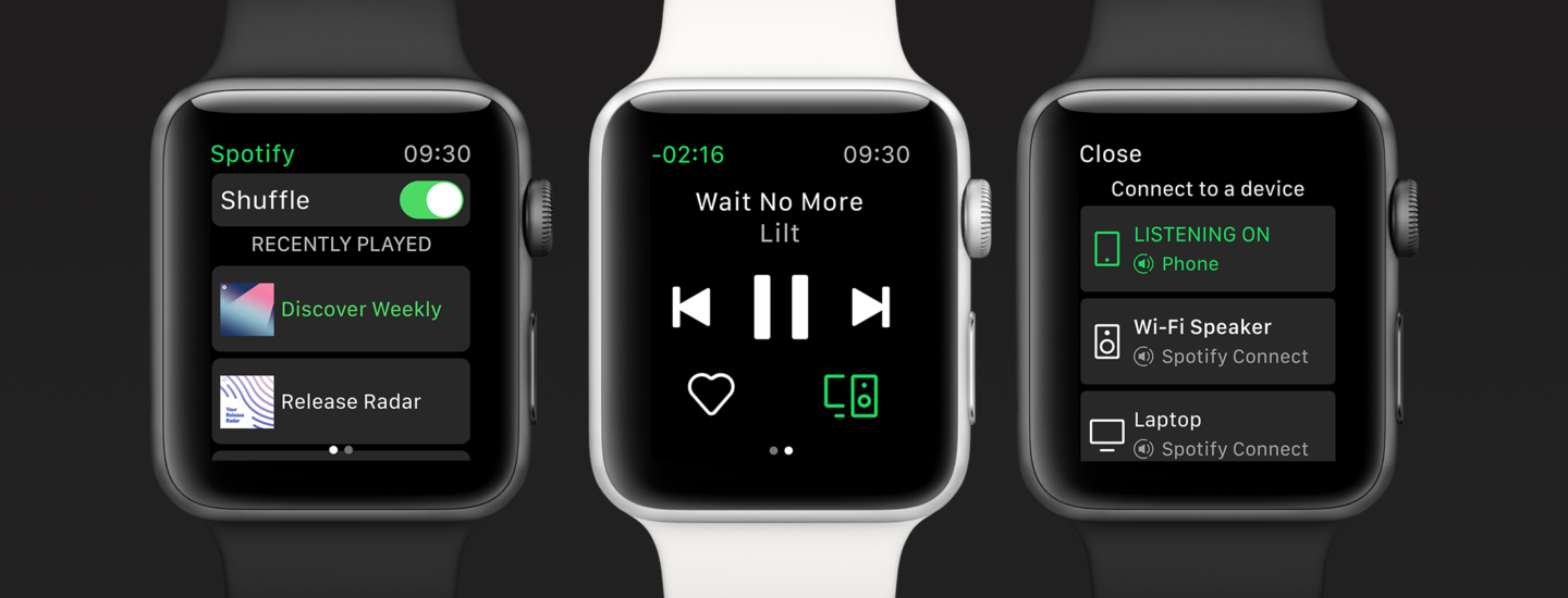 Aplicación Spotify para Apple Watch