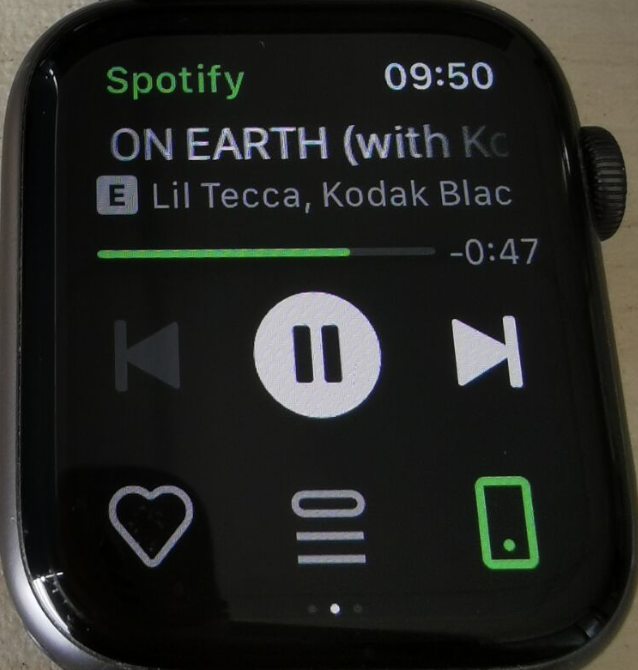 Spotify para Apple Watch