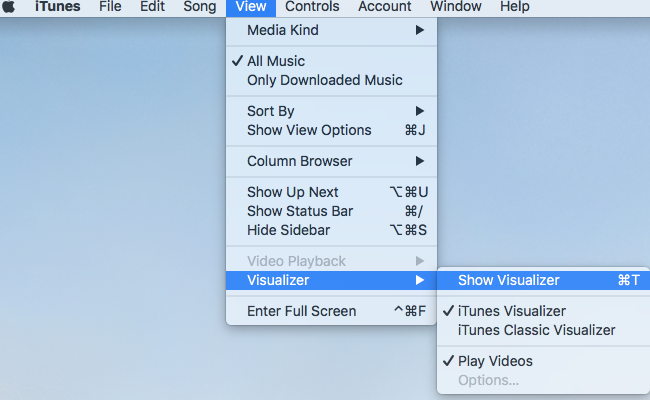 visualizador de itunes