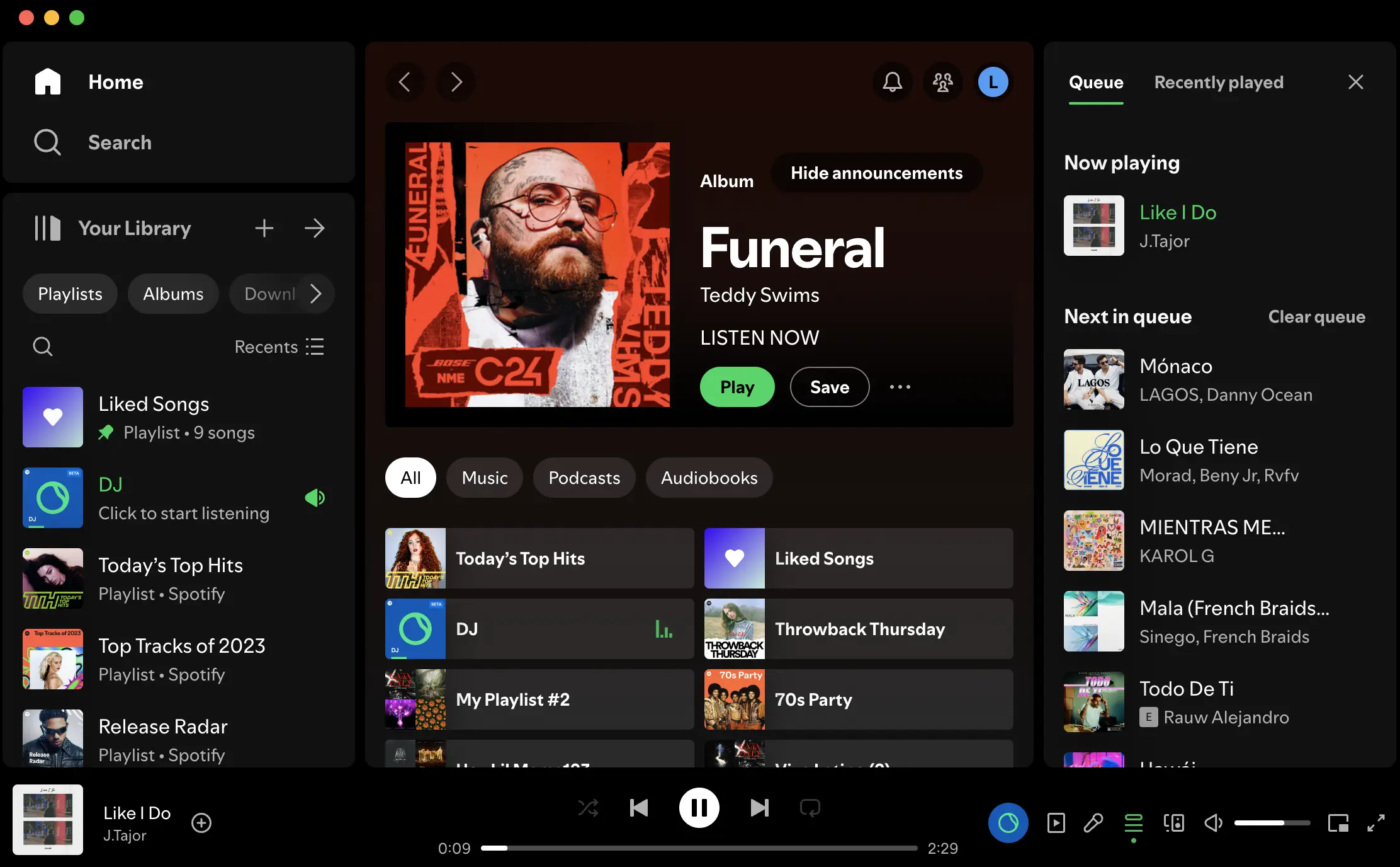 DJ con inteligencia artificial de Spotify