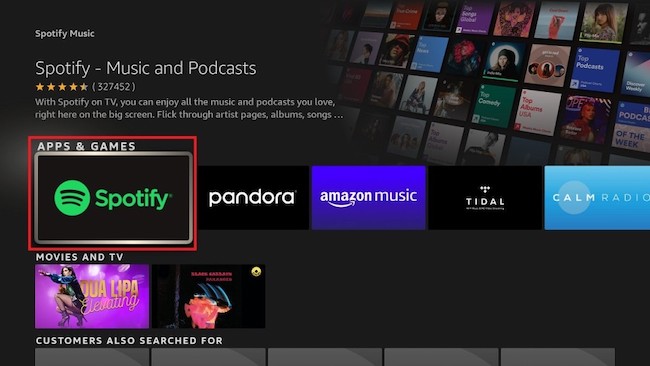 Spotify en Fire Stick