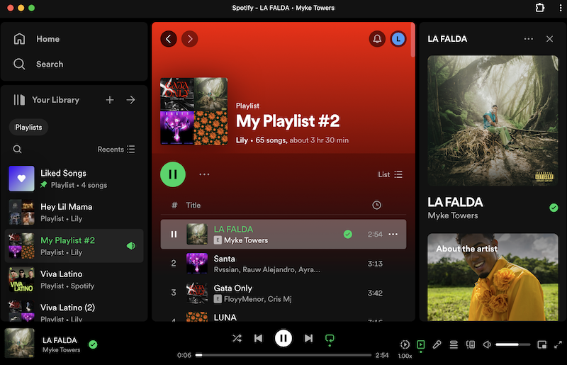 Aplicación web progresiva Spotify