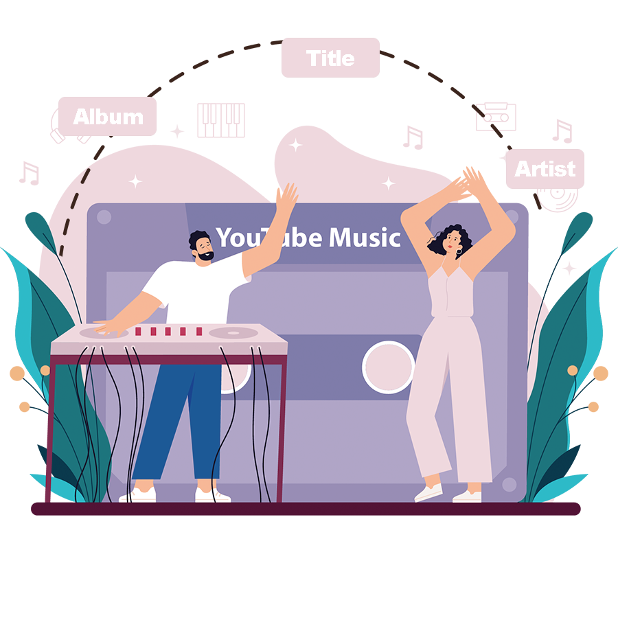 Etiquetas ID3 de YouTube Music